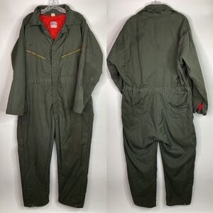 Vintage Big Smith Green Insulated Coveralls Size 48 Regular
